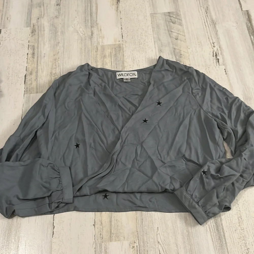 Wildfox Megalith Star Wrapt Top Size M - Picture 4 of 12